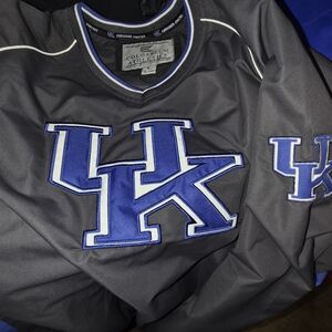 Colosseum Black and Blue Varsity Jacket